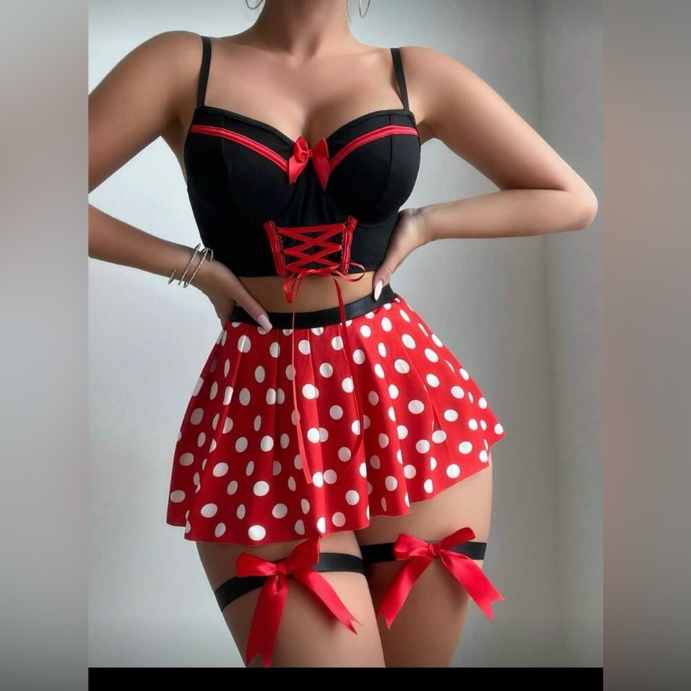 Mini Mouse Lingerie Costume set with ears